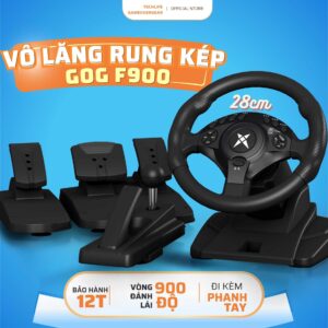 Vô Lăng Giả Lập Đa Nền Tảng F900 – Bộ Vô Lăng Lái Xe Cao Cấp Cho PC Latop Windows,kèm ET2,CityCarDriving ,Taxilife,giải trí được với F1 , Forza 5, Forza