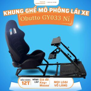 GHẾ ĐUA XE OBUTTO GY033 NỈ - Ghế lái xe mô phỏng SIM Racing